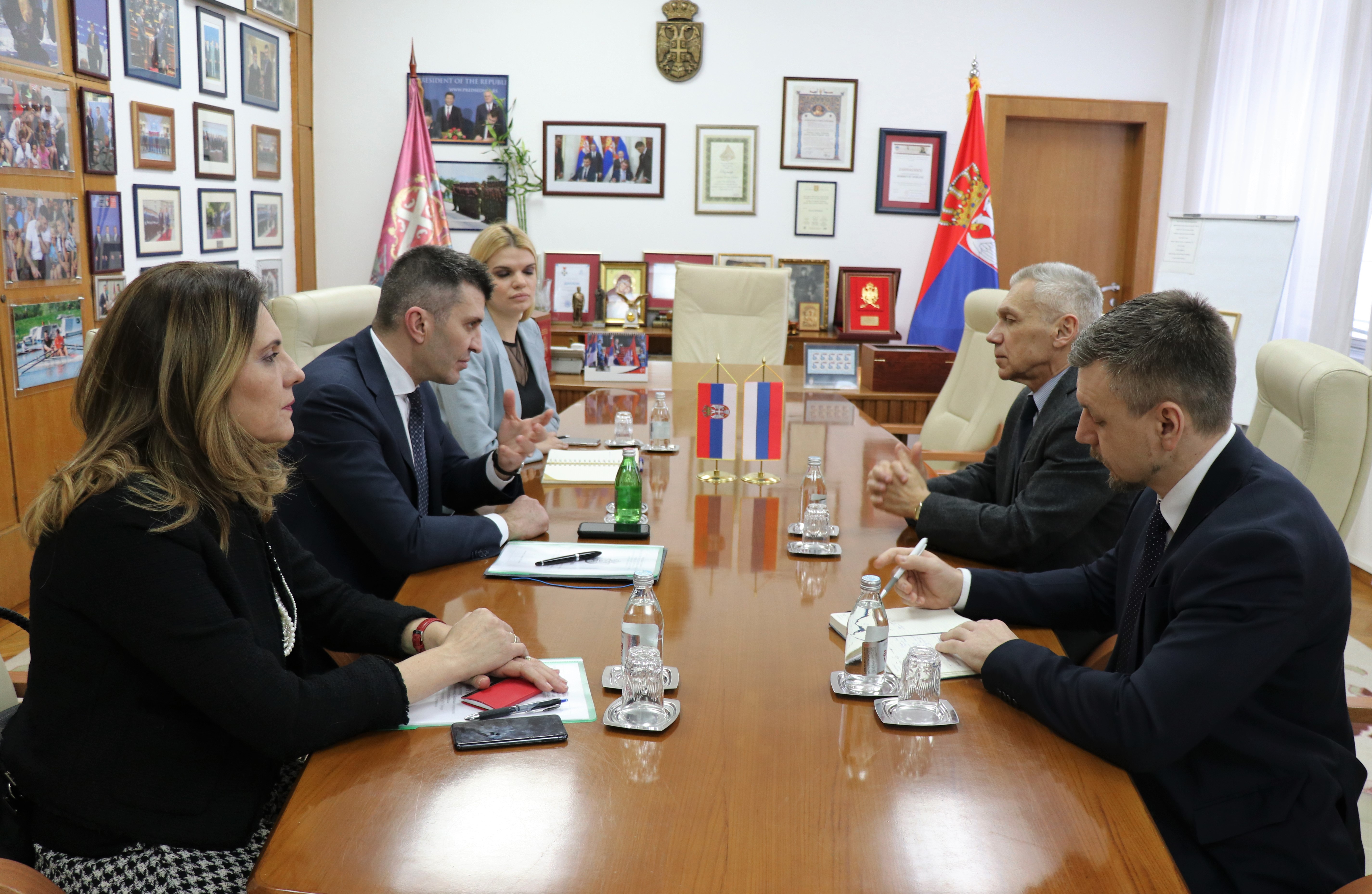 Ђорђевић са амбасадором Руске Федерације о унапређењу билатералне сарадње