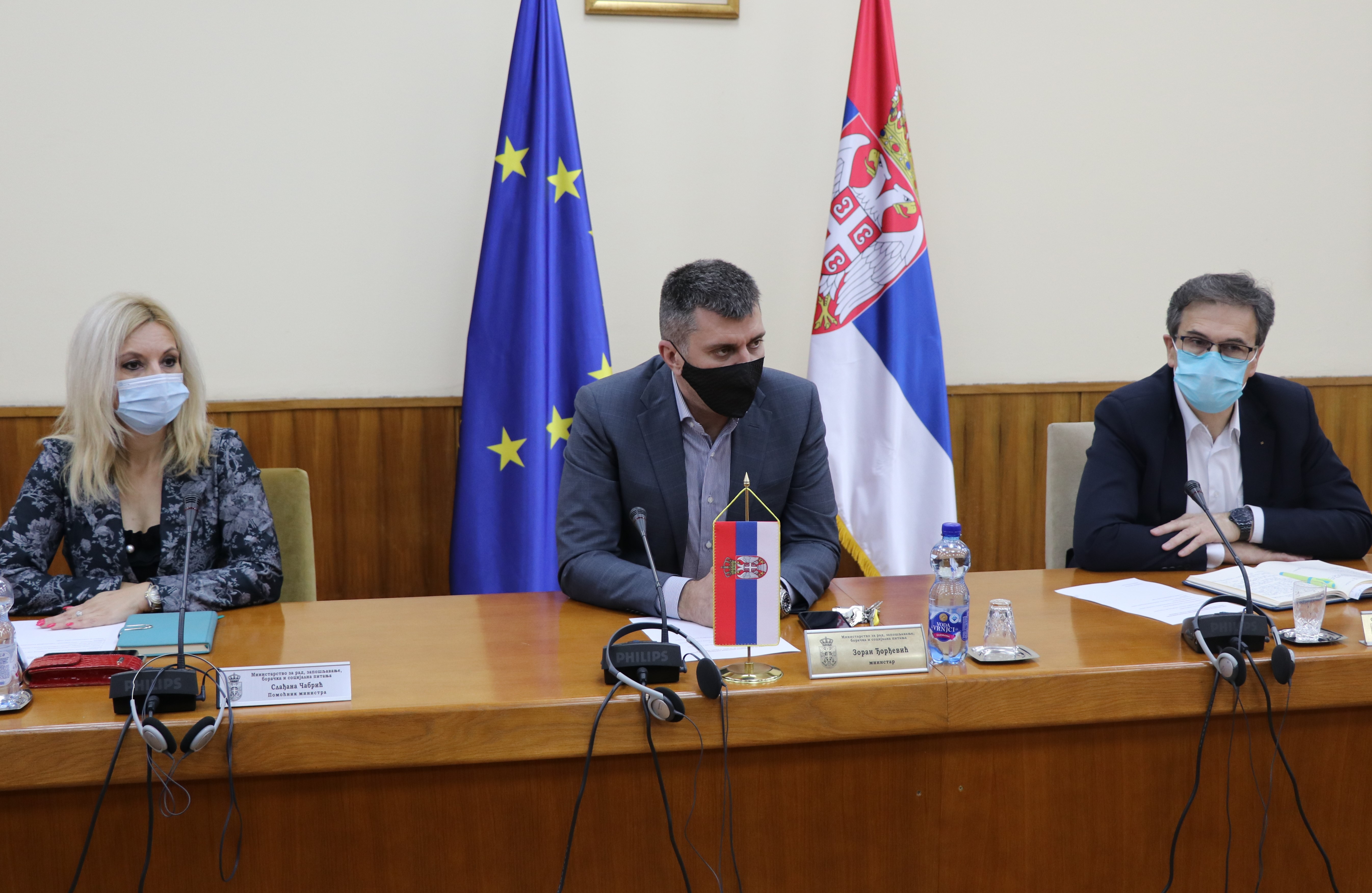 Ђорђевић са представницима удружења приватних установа социјалне заштите