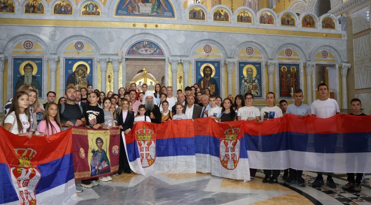 Ђурђевић са патријархом угостила децу из Херцеговине