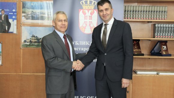 Министар Ђорђевић са новопостављеним амбасадором Русије Харченком о пријатељским односима са Србијом