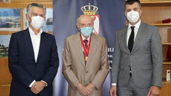 Уручен орден народног хероја Петру Матићу на 100. рођендан