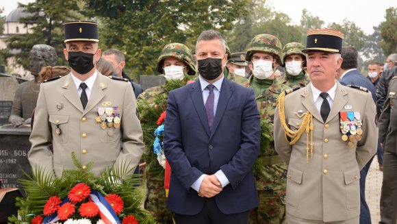 Oдата почаст страдалим српским и француским  војницима у Првом светском рату у Зајечару