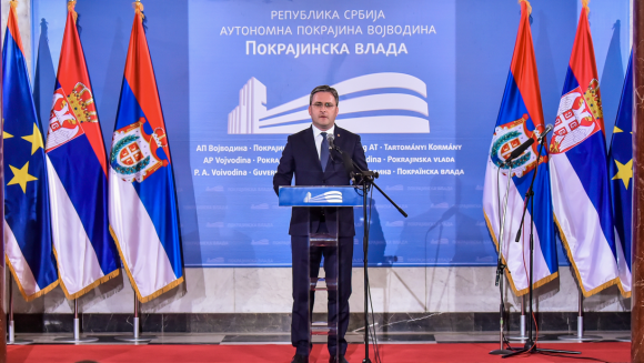 Говор министра за рад, запошљавање, борачка и социјална питања Николе Селаковића на свечаној академији поводом обележавања 175. годишњице Мајске скупштине, Нови Сад