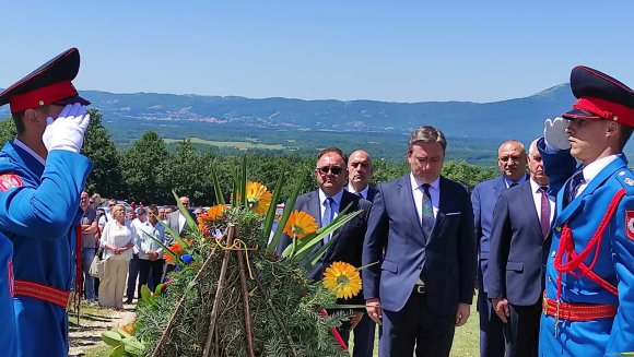 Говор министра Николе Селаковића на обележавању 148. годишњице Устанка у Херцеговини - Невесињске пушке, у селу Крекови, Невесиње