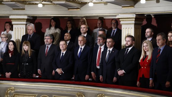 Говор министра за рад, запошљавање, борачка и социјална питања Немање Старовића на Свечаној академији поводом обележавања Дана победе над фашизмом у Другом светском рату – 9. мај 1945. године