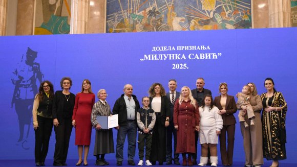 Ђурђевић Стаменковски уручила признања Милунка Савић за 2025: Херојство у Србији није прошлост, већ садашњост
