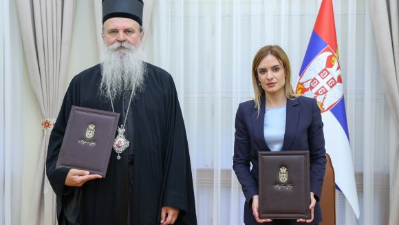 Ђурђевић и Митрополит Теодосије потписали споразум о помоћи народу на КиМ