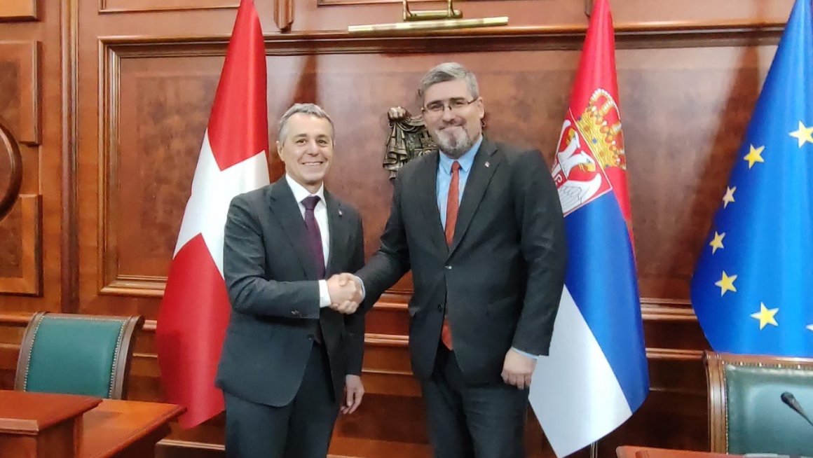 Министар Старовић са министром спољних послова Швајцарске Конфедерације