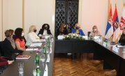 Кисић Тепавчевић са директоркама 8 центара за социјални рад са територије Јужног Баната