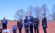 Говор министра за рад, запошљавање, борачка и социјална питања Николе Селаковића поводом обележавања 78 година од пробоја Сремског фронта (Спомен комплекс „Сремски фронт“, Адашевци код Шида)