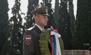 Говор министра за рад, запошљавање, борачка и социјална питања Николе Селаковића након одавања почасти и полагања венацана на Српском војничком гробљу Зејтинлик, на обележавању 105. годишњице пробоја Солунског фронта