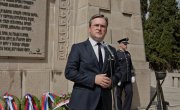 Говор министра за рад, запошљавање, борачка и социјална питања Николе Селаковића након одавања почасти и полагања венацана на Српском војничком гробљу Зејтинлик, на обележавању 105. годишњице пробоја Солунског фронта