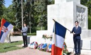 Положени венци на Споменик захвалности Француској на Калeмегдану