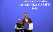 Ђурђевић Стаменковски уручила признања Милунка Савић за 2025: Херојство у Србији није прошлост, већ садашњост