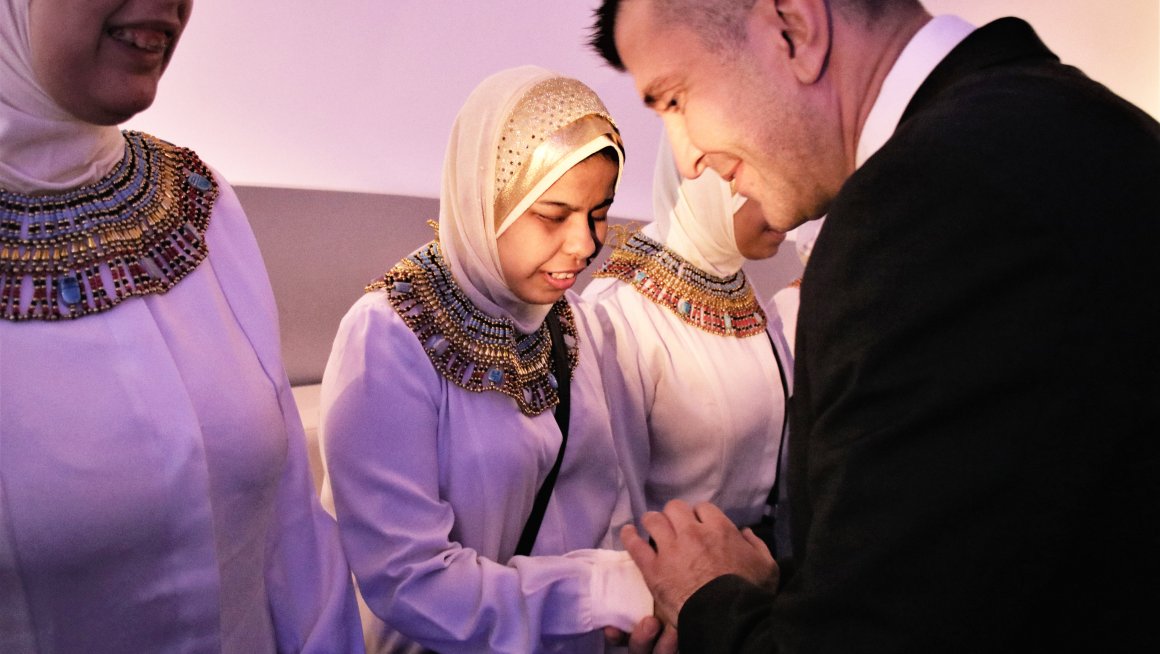 Министар Ђорђевић разговарао је са слепим музичарима члановима чувеног египатског оркестра