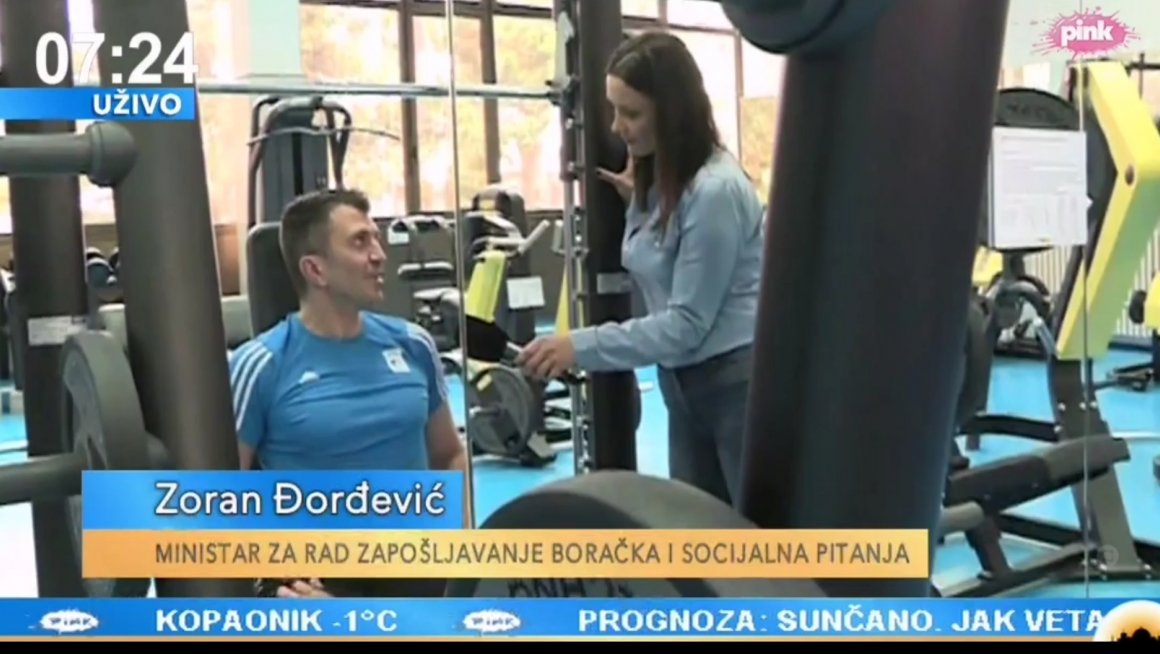 Министар Ђорђевић дан започиње вежбама, а за Пинк је открио како усклађује приватне и пословне обавезе