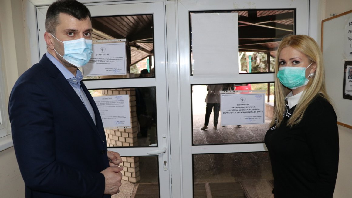 Ђорђевић у контроли у Геронтолошком центру у Панчеву