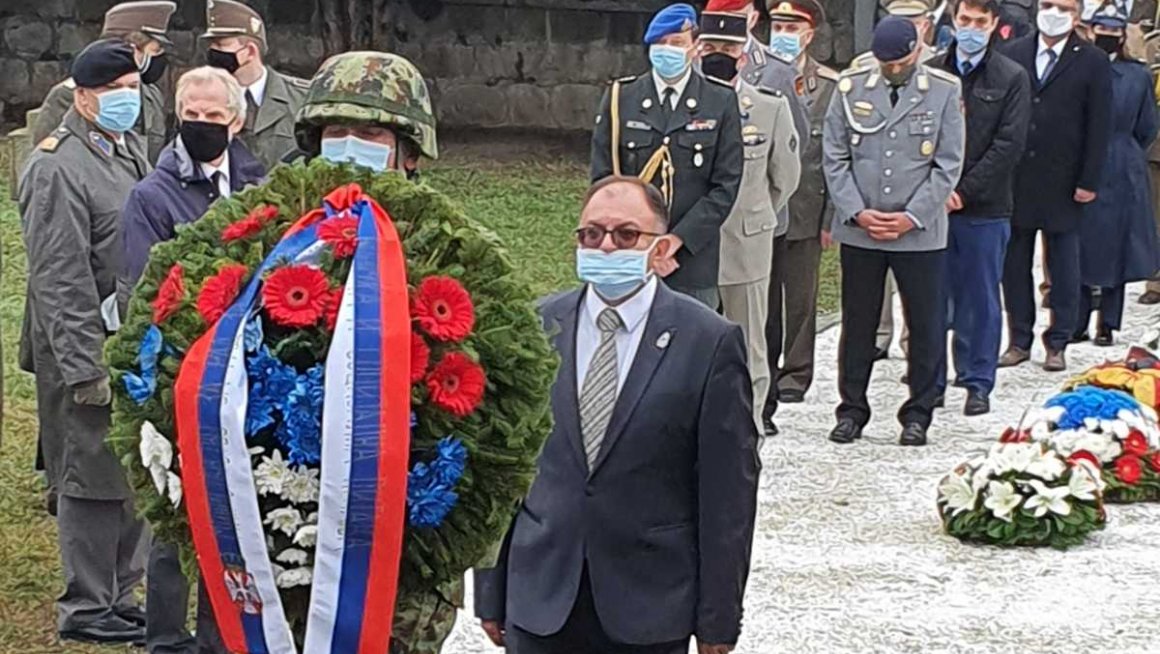 положени венци и одата почаст аустроугарским војницима  палим у првом светском рату