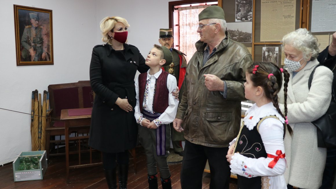 Кисић Тепавчевић у родној кући војводе Живојина Мишића