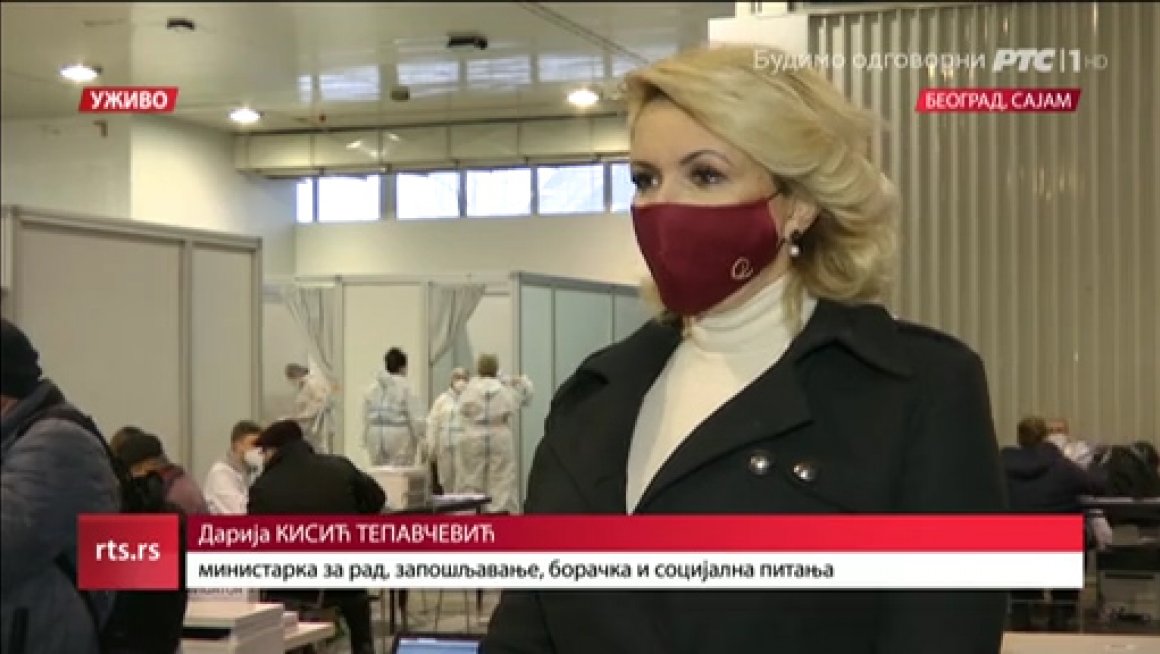 Јутарњи дневник, РТС -Дарија Кисић Тепавчевић 24.01.2021.