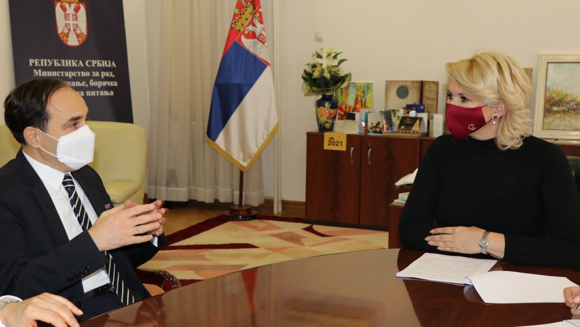 Кисић Тепавчевић и амбасодор Турске – унапређење сарадње у области социјалне заштите