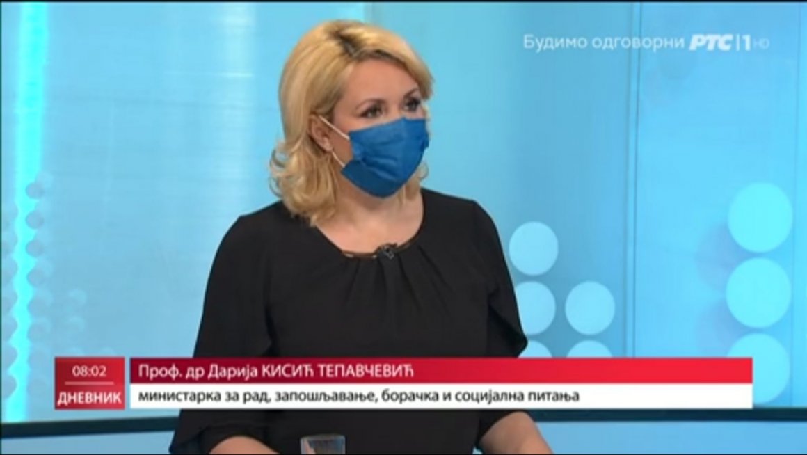 Кисић Тепавчевић: Око 90 одсто корисника у установама социјалне заштите вакцинисано