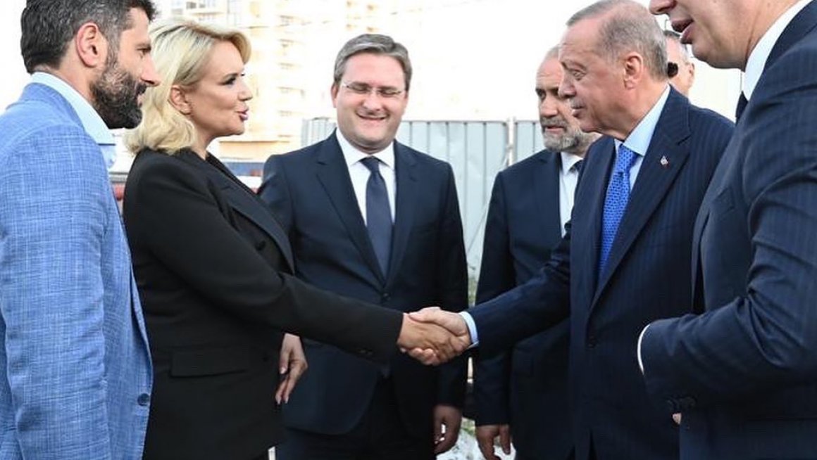 Вучић и Ердоган обишли градилиште Куле Београд у Београду на води