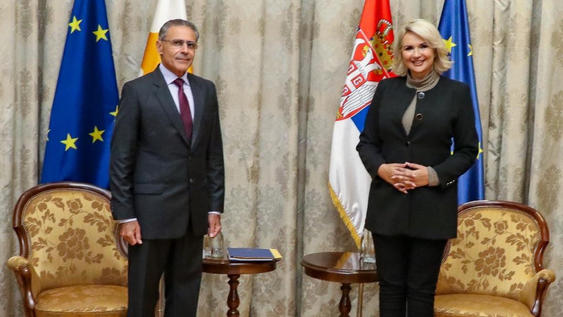 Министарка Кисић са амбасадором Кипра о унапређењу сарадње