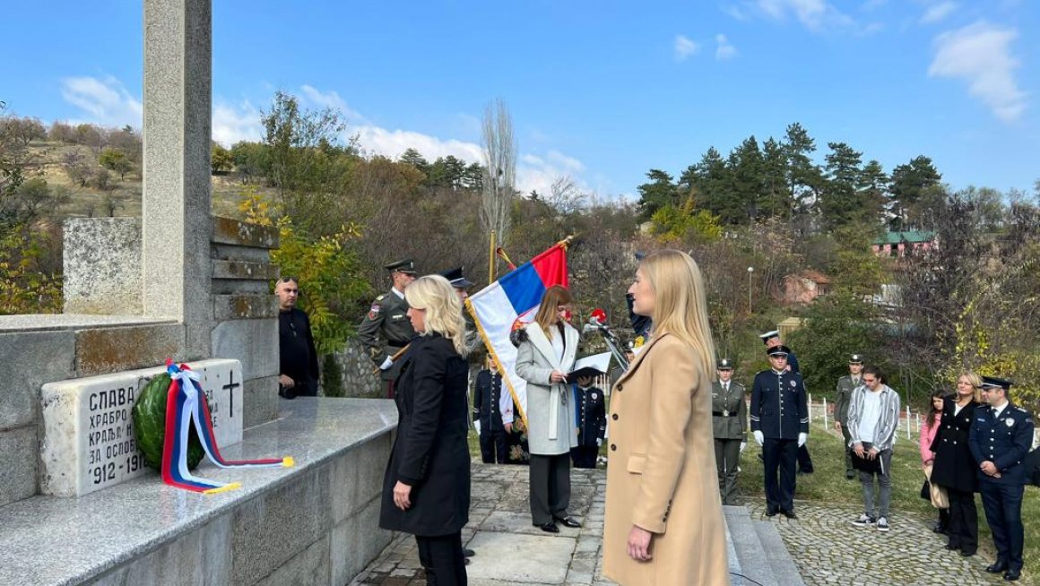 Обележен Дан примирја у Првом светском  рату на Српском војничком гробљу у Битољу