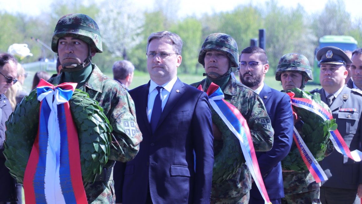 Говор министра за рад, запошљавање, борачка и социјална питања Николе Селаковића поводом обележавања 78 година од пробоја Сремског фронта (Спомен комплекс „Сремски фронт“, Адашевци код Шида)