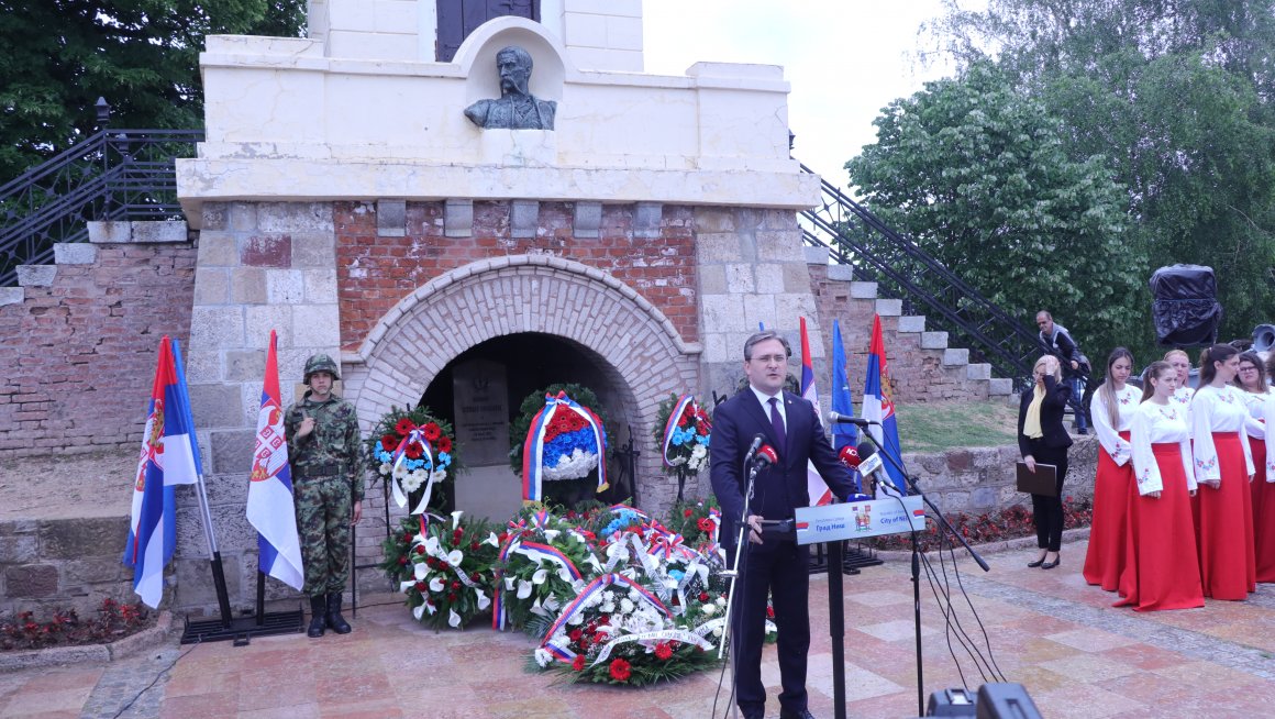 Министар Селаковић на обележавању 214. годишњице Битке на Чегру