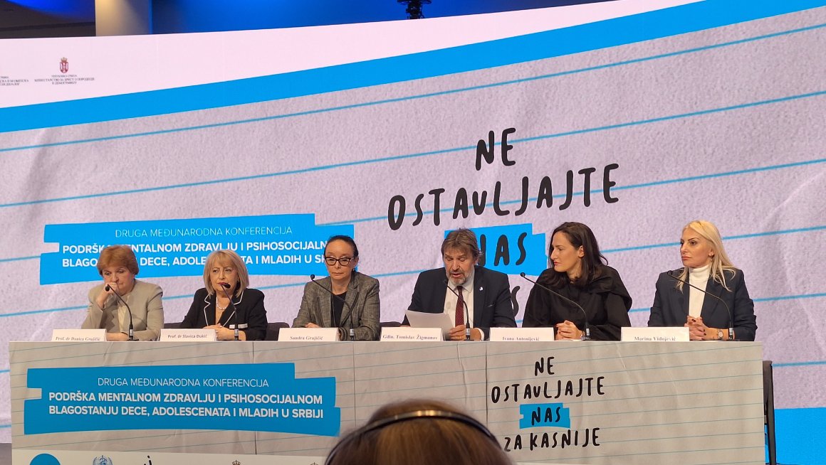Видојевић на међународном скупу „Подршка менталном здрављу и психосоцијалном благостању младих у Србији“