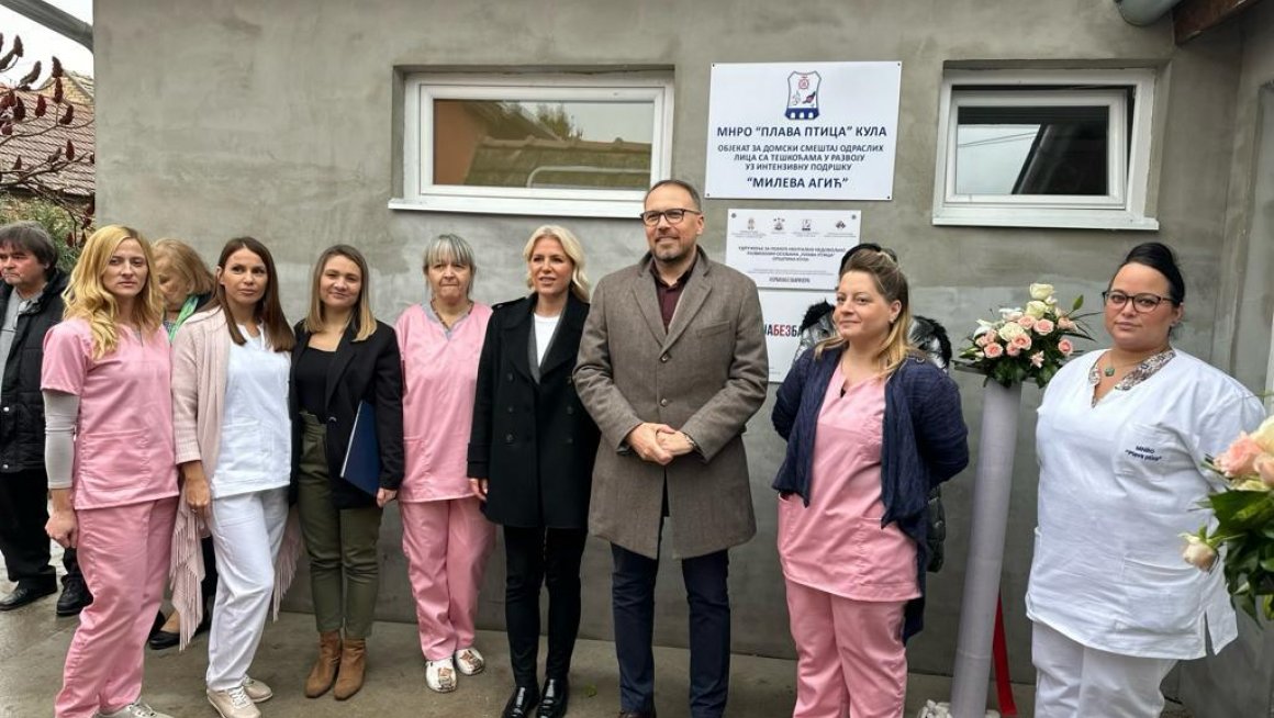 Барошевић на отварању реконструисаног објекта Удружења за помоћ недовољно развијеним особама „Плава птица“ у Кули