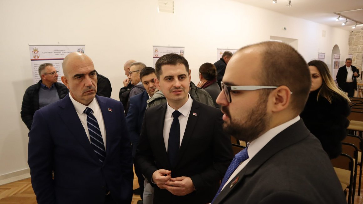 Дејан Антић на обележавању 120. годишњице од оснивања Удружења ратних добровољаца 1912-1918. у Музеју Херцеговине у Требињу 