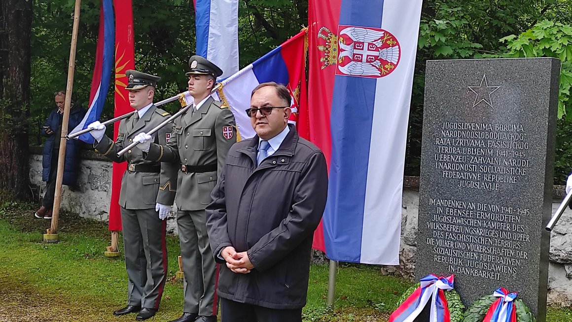 Одата почаст и положени венци на местима страдања Срба у Ебензеу, Ашаху, Хартхајму и Гусену у Републици Аустрији
