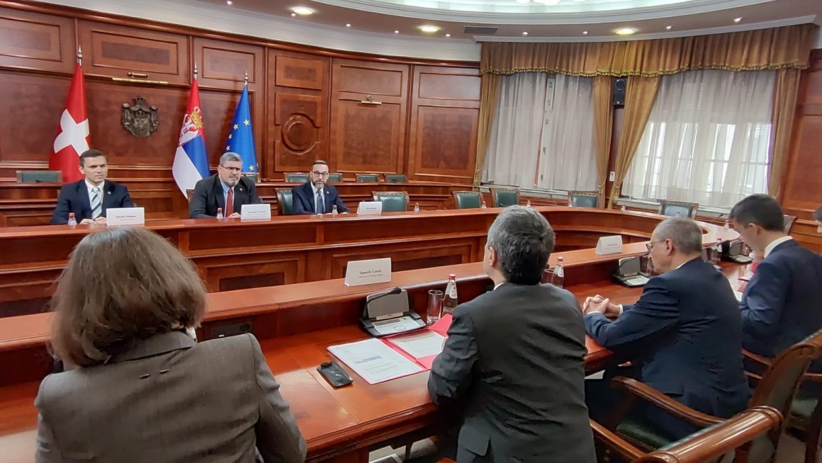 Министар Старовић са министром спољних послова Швајцарске Конфедерације