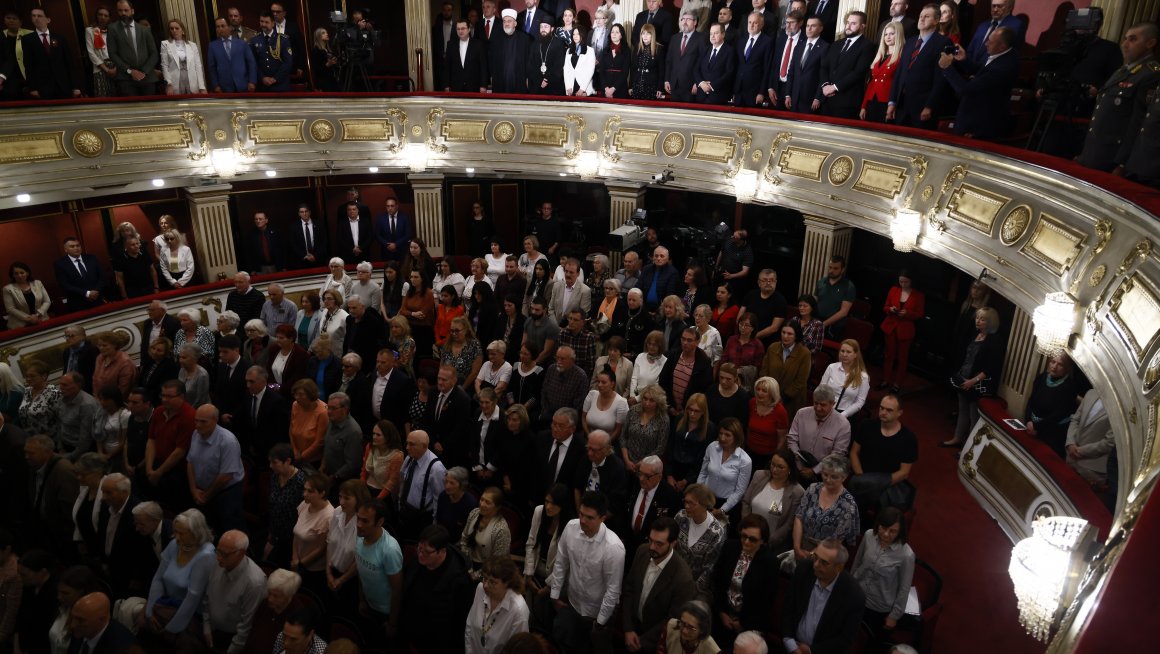 Говор министра за рад, запошљавање, борачка и социјална питања Немање Старовића на Свечаној академији поводом обележавања Дана победе над фашизмом у Другом светском рату – 9. мај 1945. године