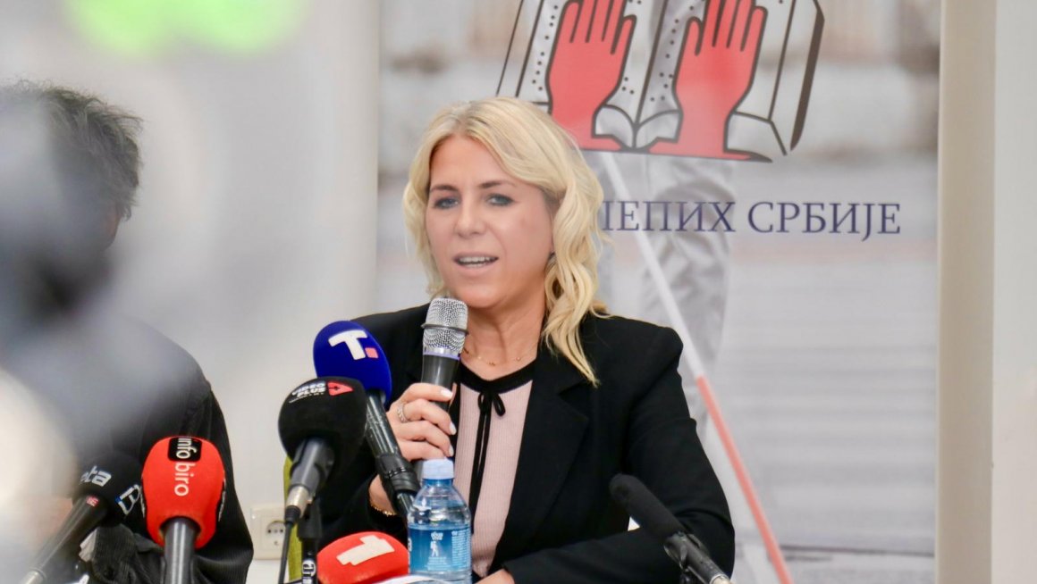 Помоћница Барошевић на обележавању Националног дана књиге у Библиотеци за слепе особе „Др Милан Будимир“