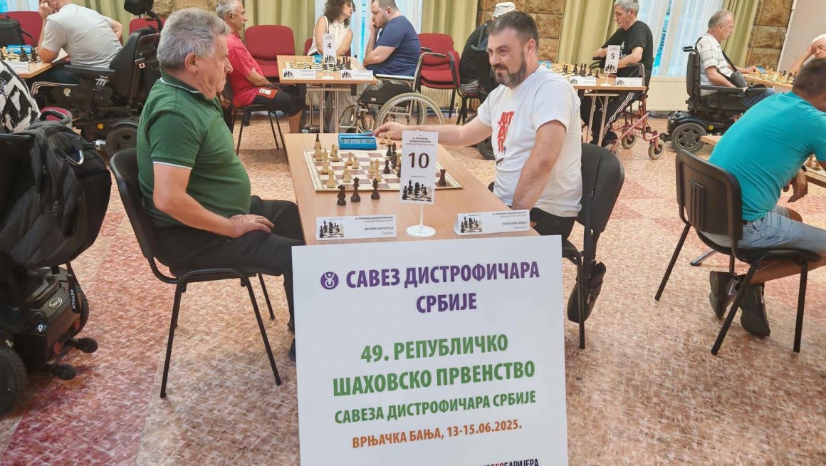 Одржано 49. Републичко шаховско првенство дистрофичара Србије 