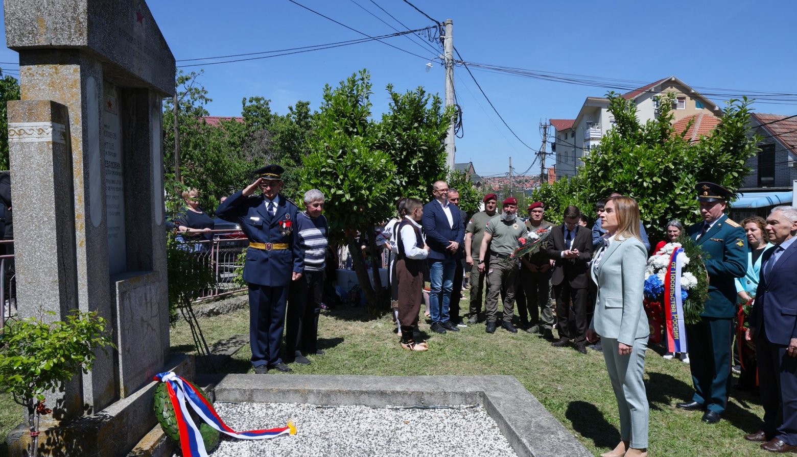 Први пут одата почаст руским и српским војницима у Калуђерици: Ђурђевић најавила реконструкцију спомен - обележја